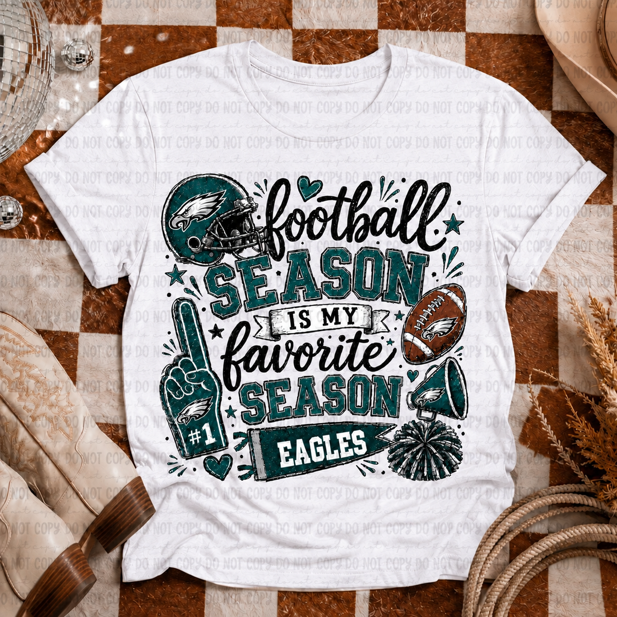 Football Season Is My Favorite Season Eagles T-Shirt