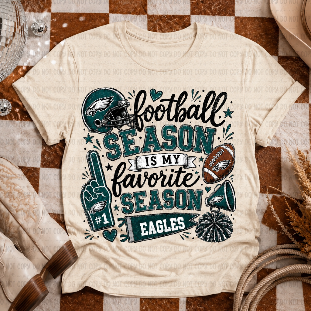 Football Season Is My Favorite Season Eagles T-Shirt