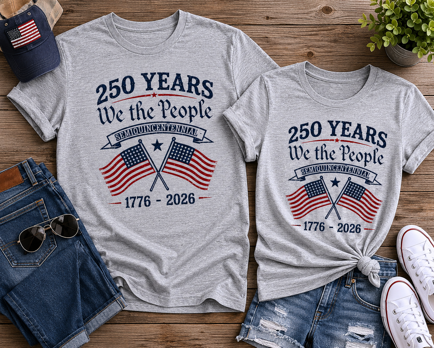 250 Years We the People Family T-Shirt