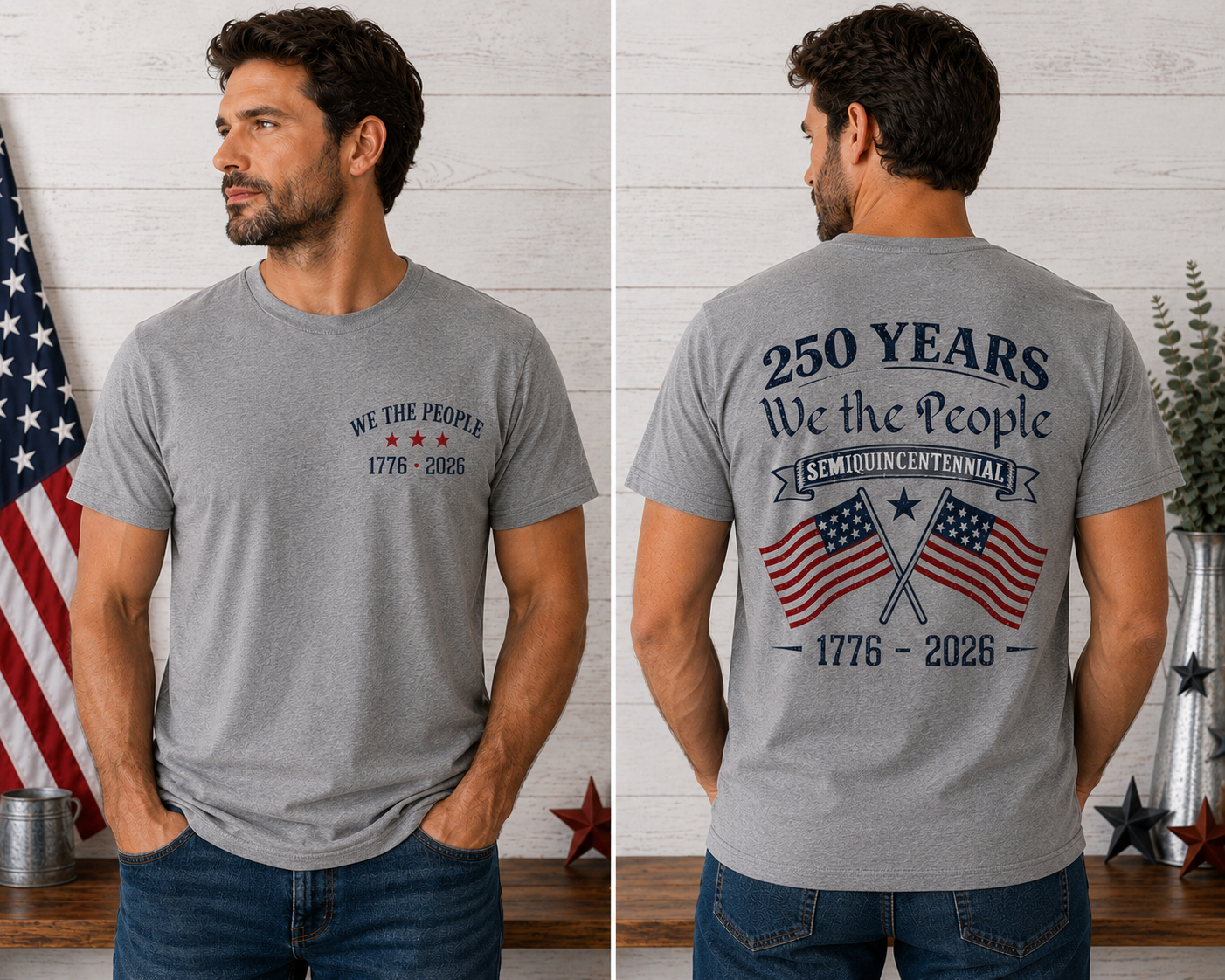 250 Years We the People Men's T-Shirt