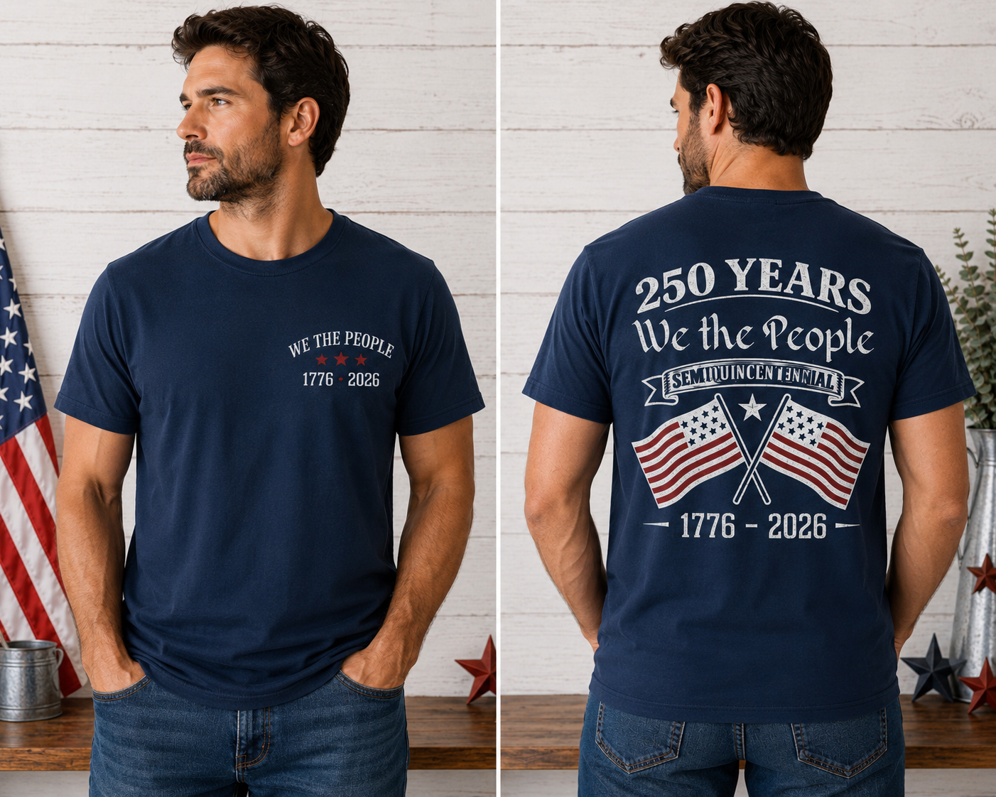 250 Years We the People Men's T-Shirt