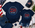 250 Years 1776-2026 Star Circle Family T-Shirt