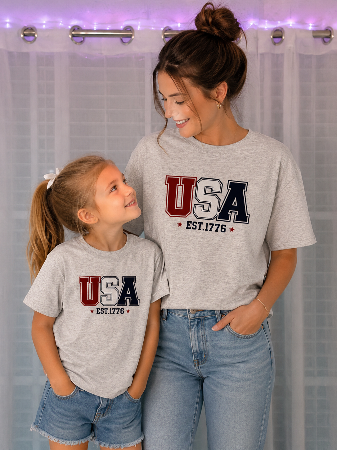 USA Est. 1776 Family Matching T-Shirt