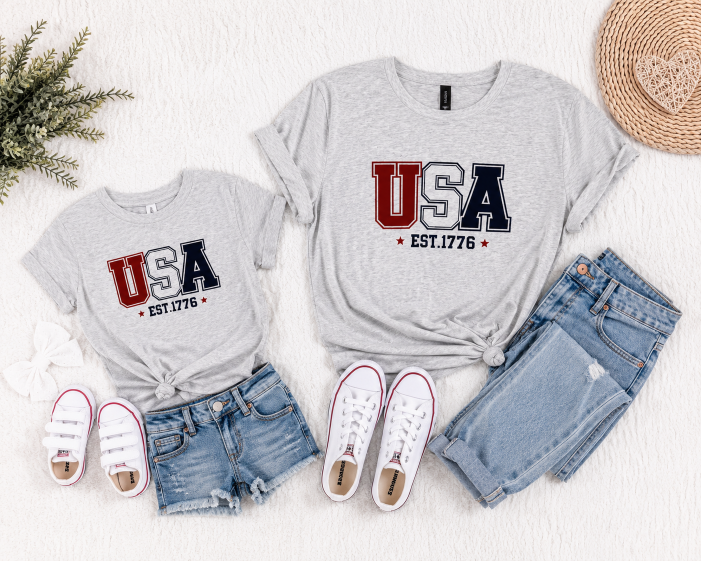 USA Est. 1776 Family Matching T-Shirt