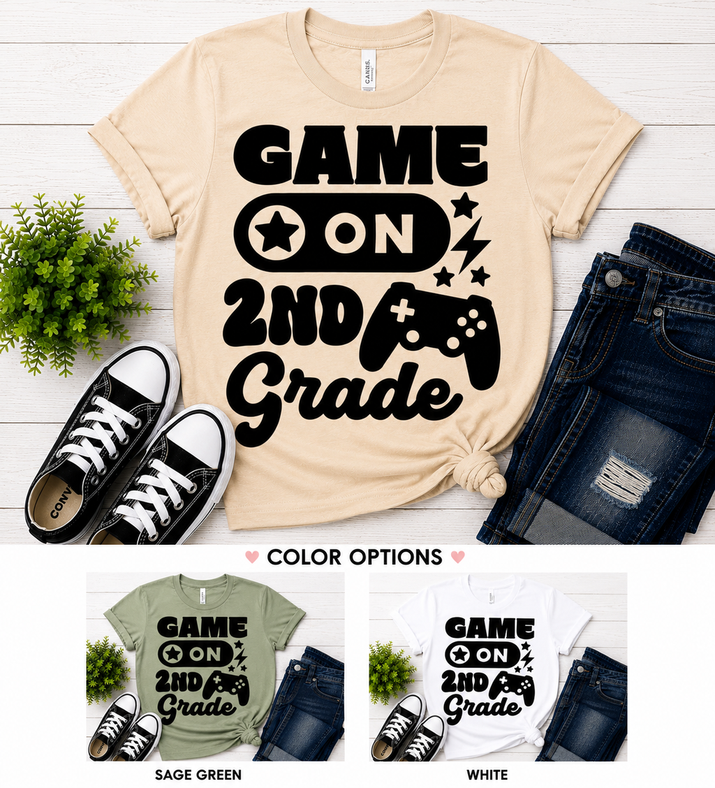 Game On 2nd Grade Back to School T-Shirt