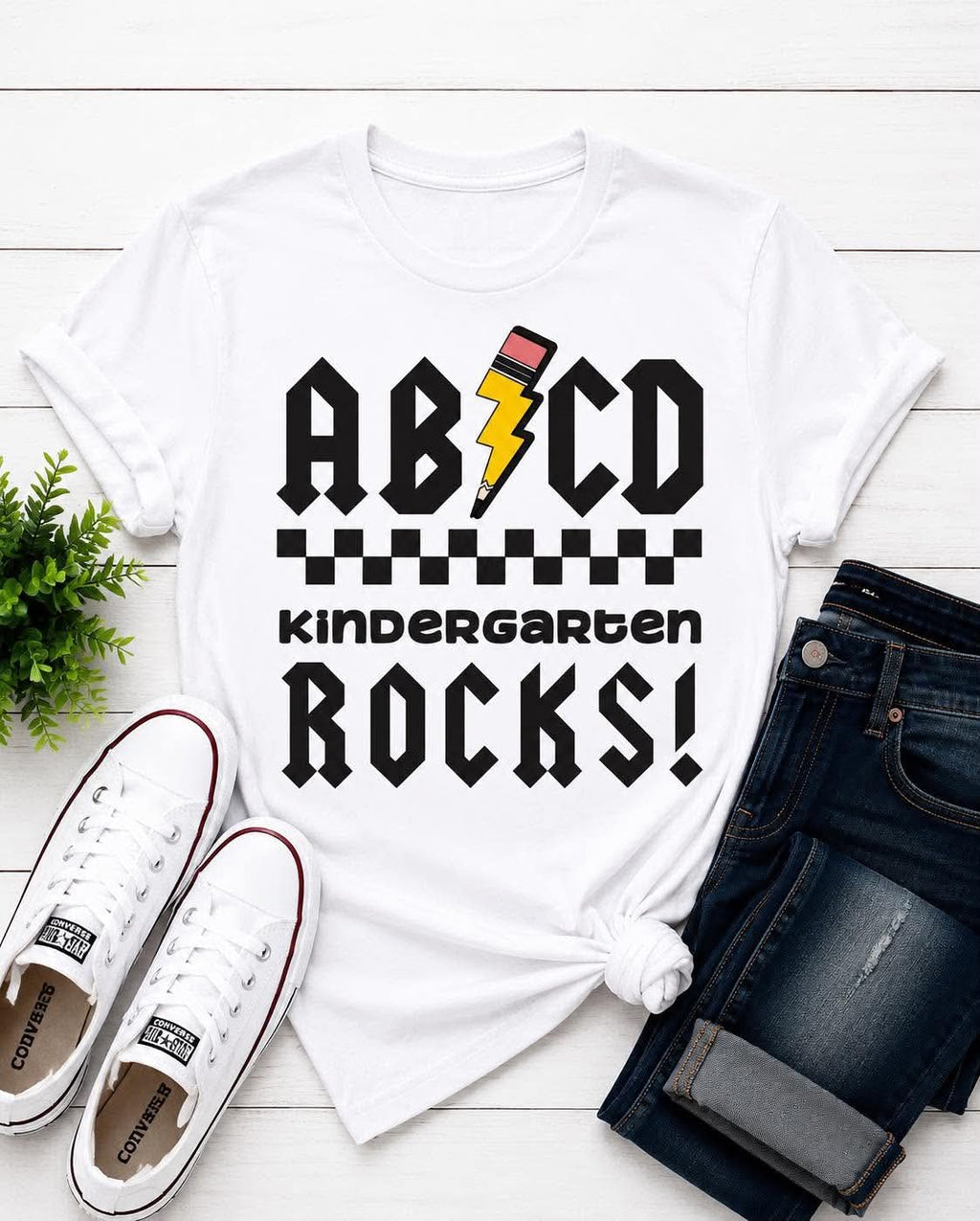 ABCD Kindergarten Rocks! Toddler Tee | Back to School Shirt