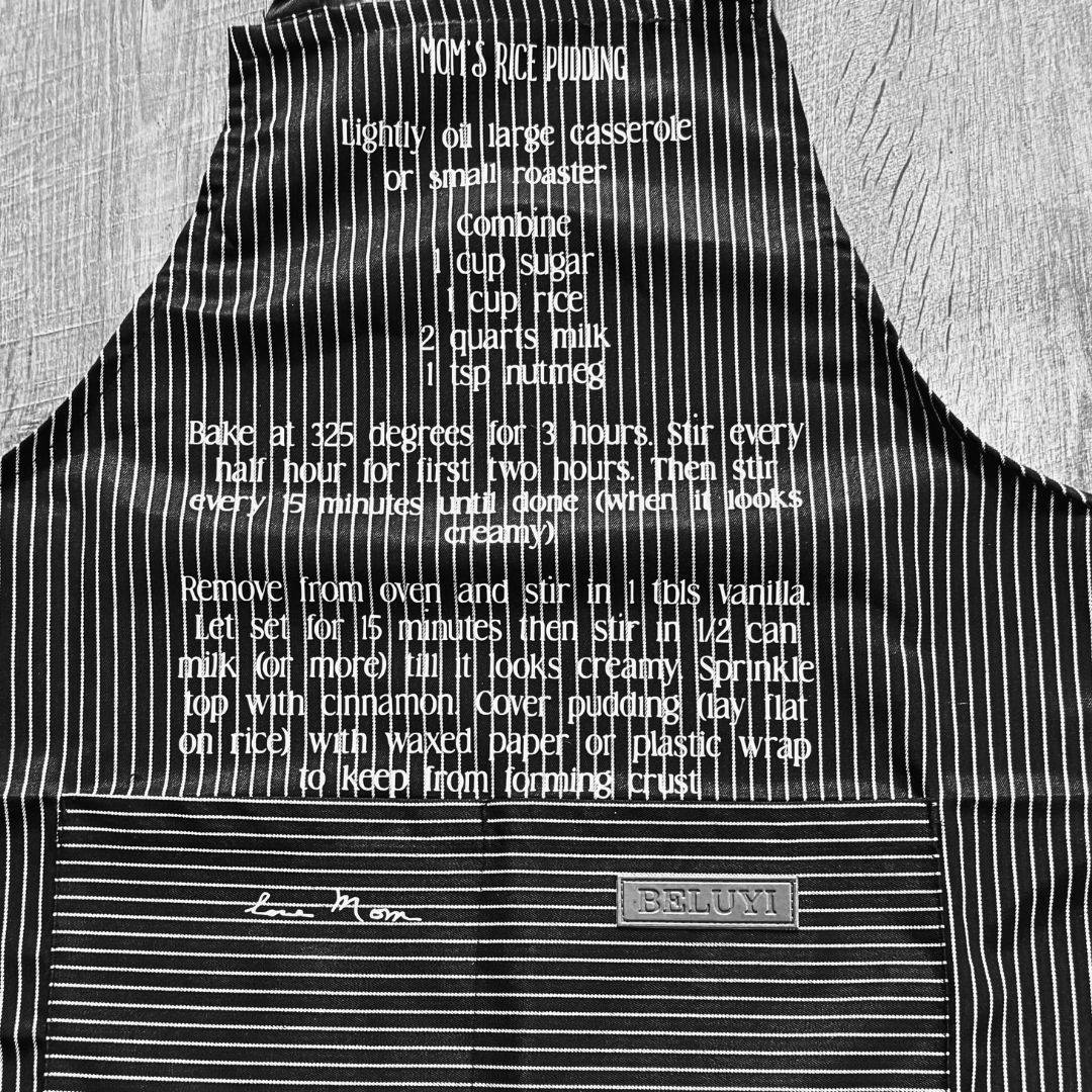 Custom Recipe Keepsake Apron