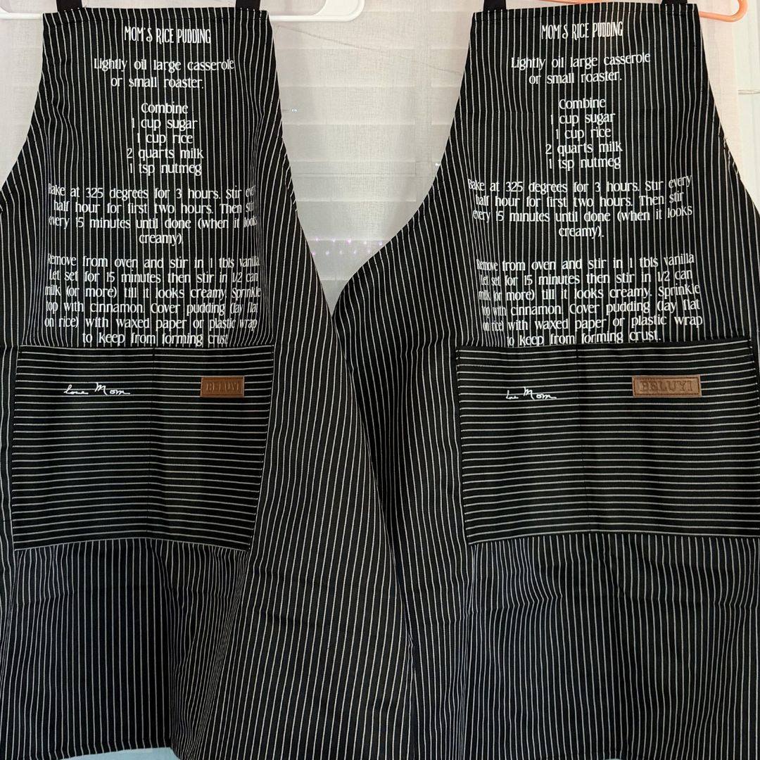 Custom Recipe Keepsake Apron