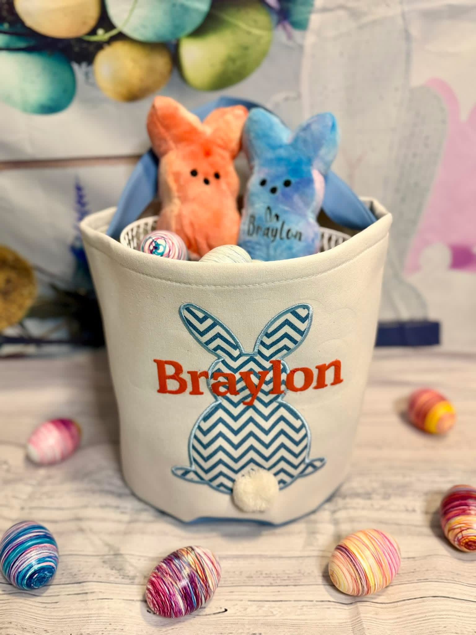 Personalized Easter Bunny Basket