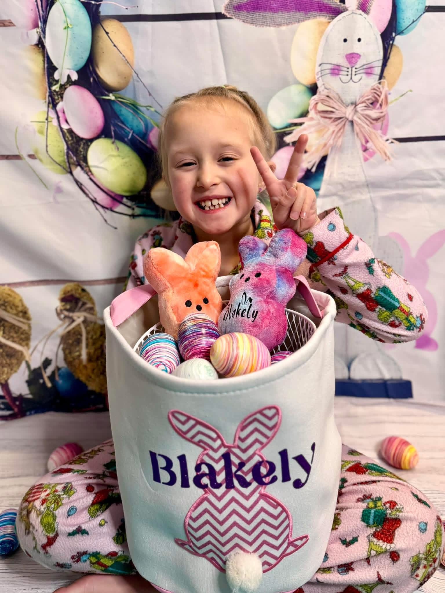 Personalized Easter Bunny Basket
