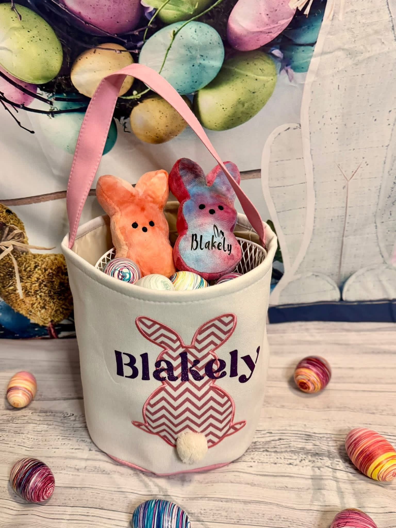 Personalized Easter Bunny Basket