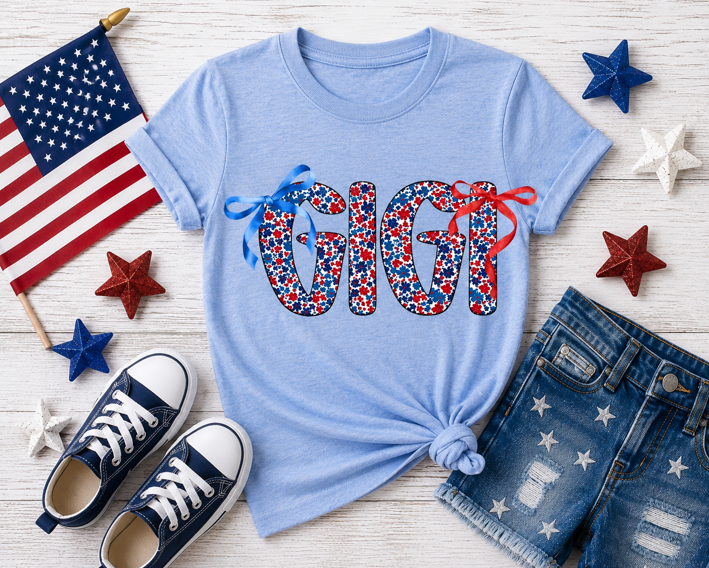 Gigi Patriotic 4th of July Women's T-Shirt