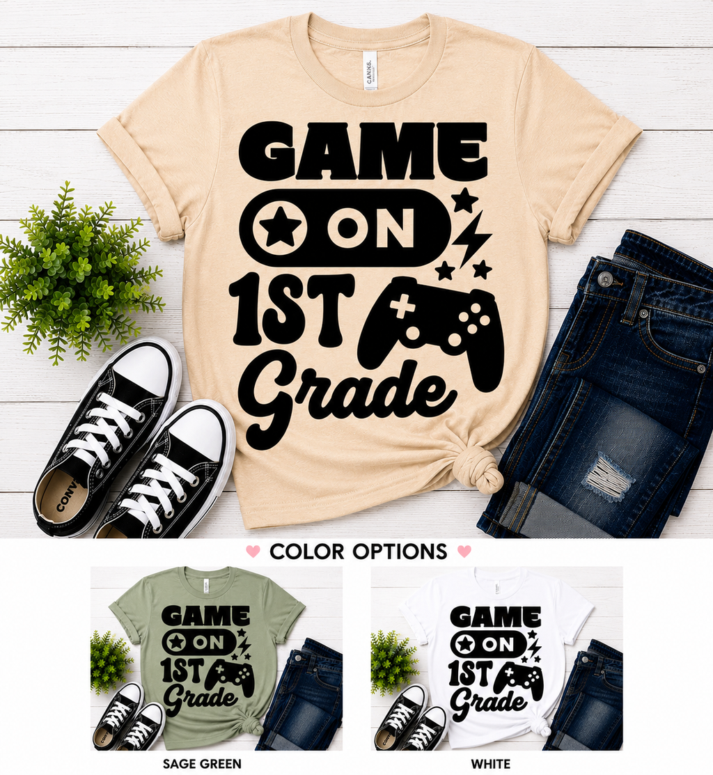 Game On 1st Grade Back to School T-Shirt