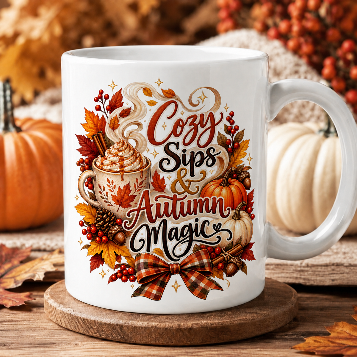Cozy Sips & Autumn Magic Coffee Mug