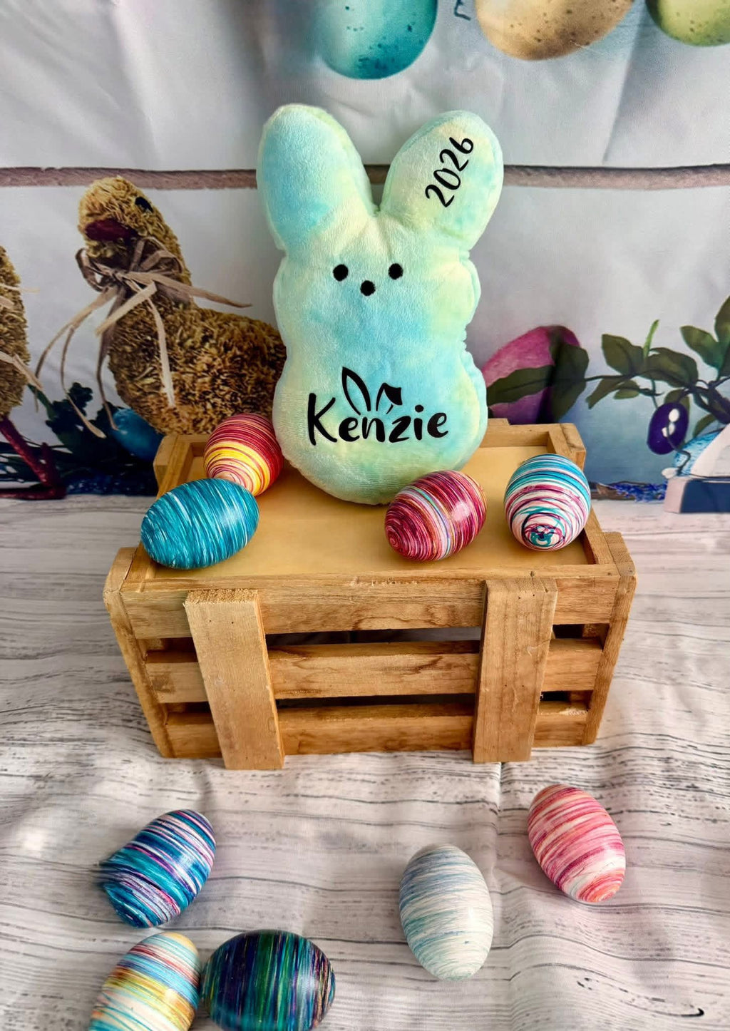 Personalized Easter Bunny Plush – Large 7.8"
