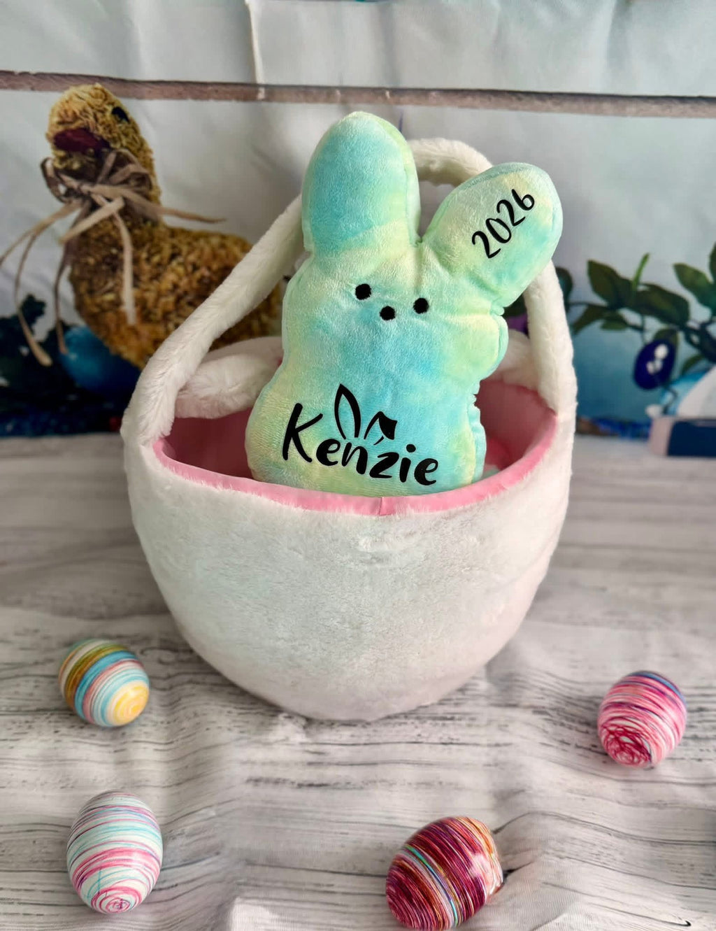 Personalized Easter Bunny Plush – Large 7.8"