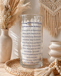 Personalized Memorial Vase with Poem