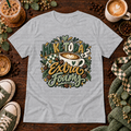 Heather grey t-shirt with Make Today Extra Foamy coffee design