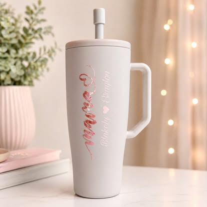 Personalized Tumbler with Name & Kids Names