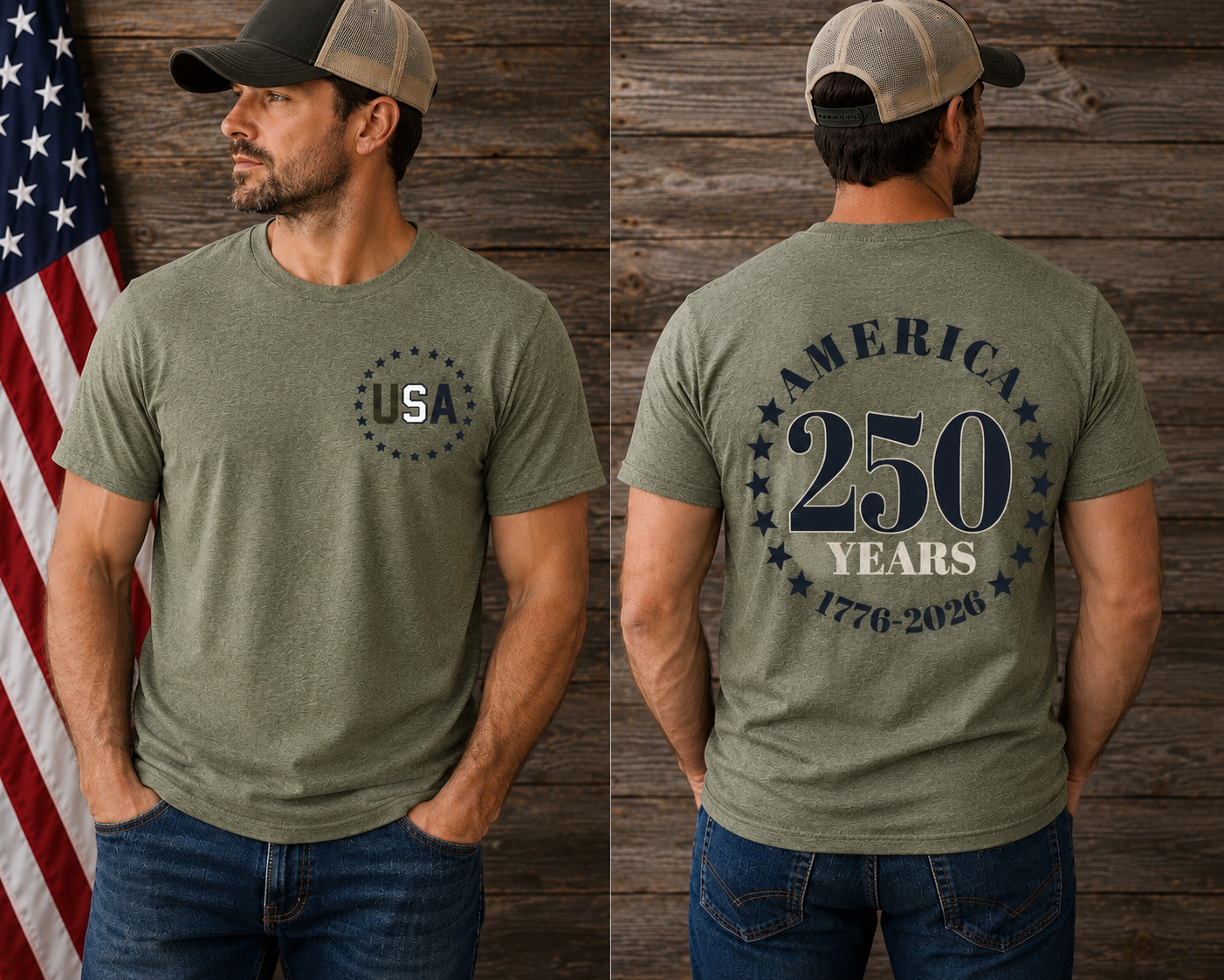 America 250 Years USA Men's T-Shirt