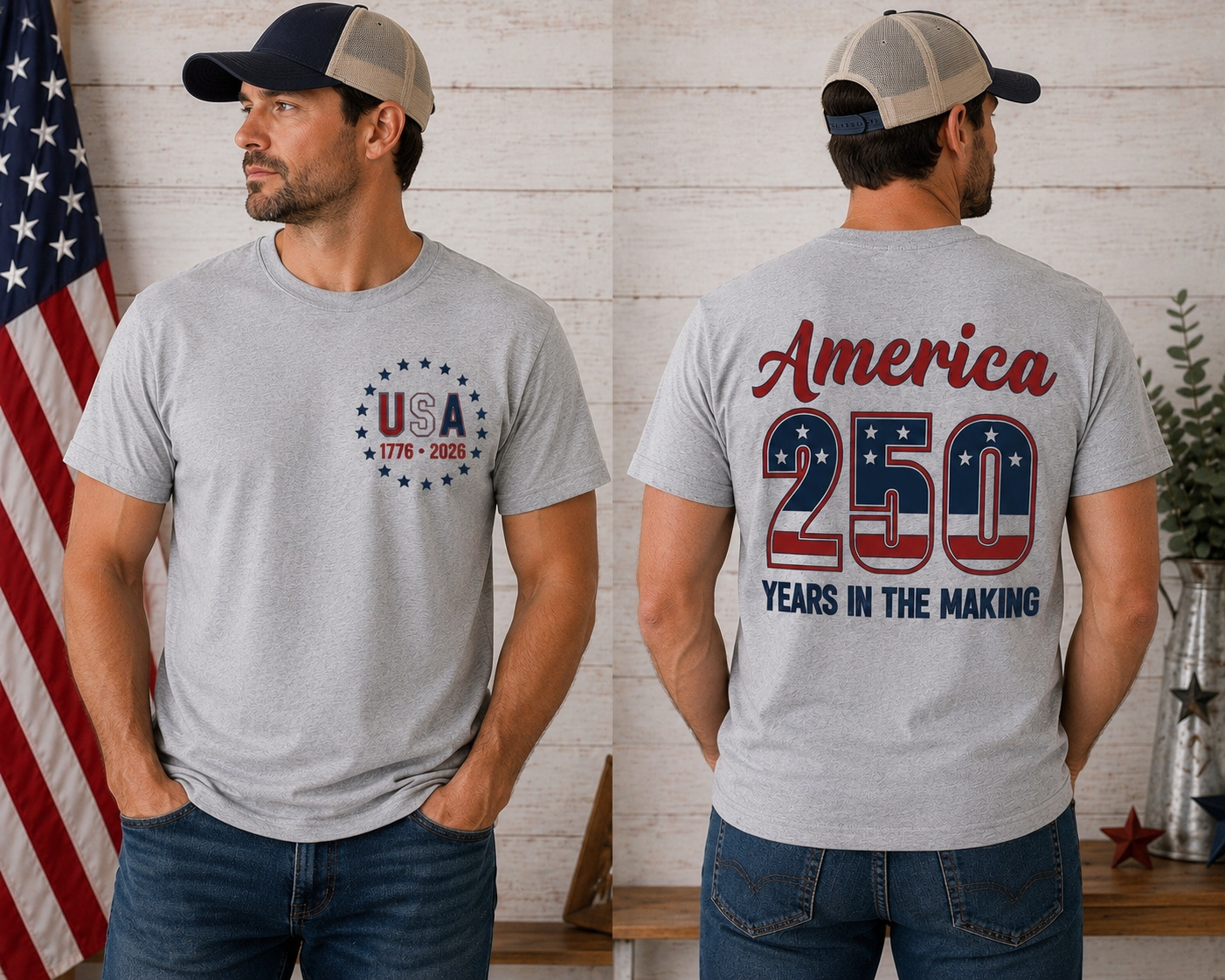 America 250 Years in the Making Men's T-Shirt
