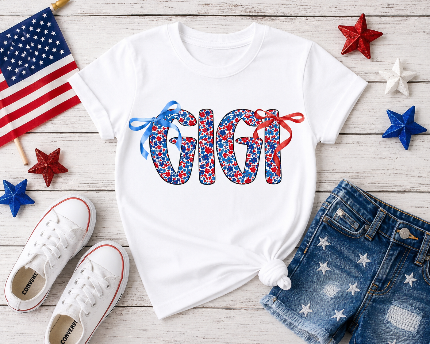 Gigi Patriotic 4th of July Women's T-Shirt