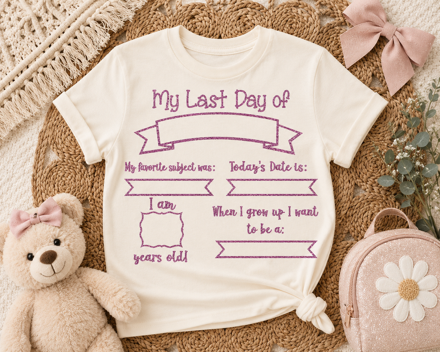 My Last Day of School Youth T-Shirt – Fill-In