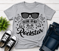 Second Grade Rockstar t-shirt in heather gray