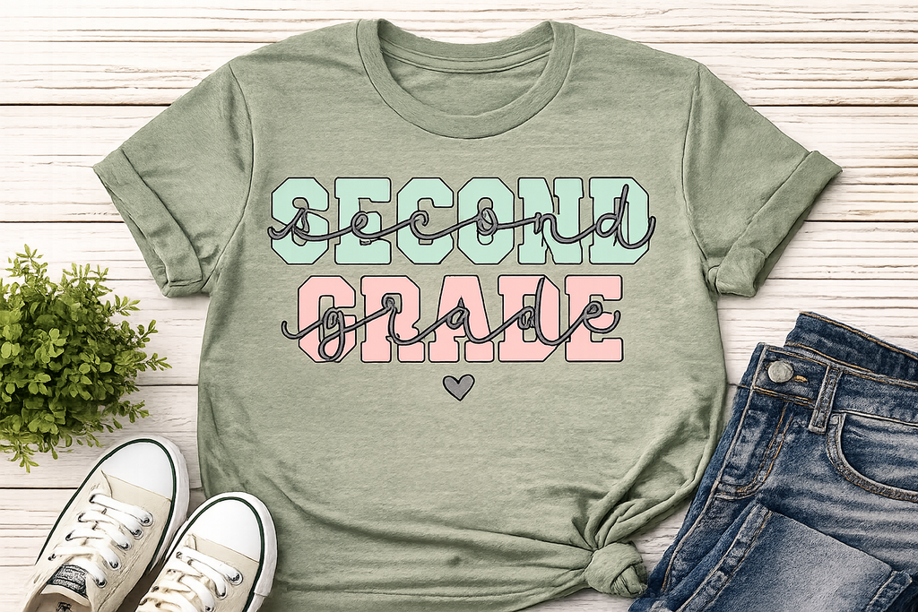 Second Grade Retro Pastel T-Shirt